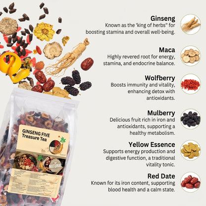 Ginseng Five Treasures Tea